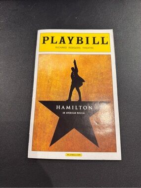 Hamilton Original Broadway Cast OBC Playbill Program, April 2016